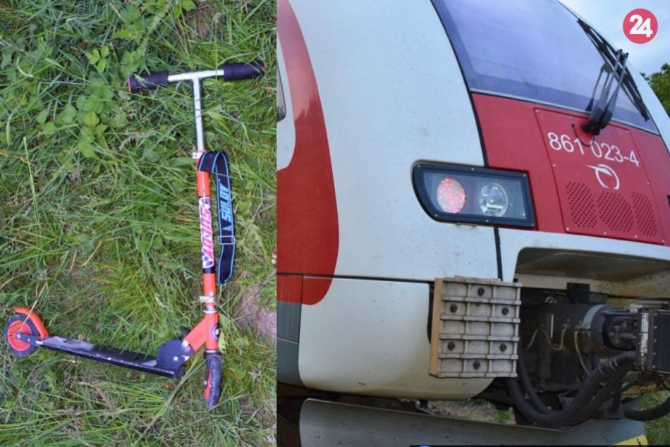 Ilustračný obrázok k článku Centimetre od tragédie: Chlapec preletel cez koľajnice, vlak mu zachytil kolobežku