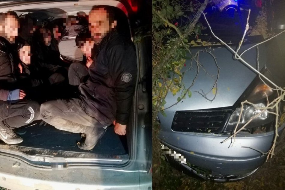 Ilustračný obrázok k článku Auto plné migrantov UNIKALO pred políciou: Zastavil ho až NÁRAZ do stromu!