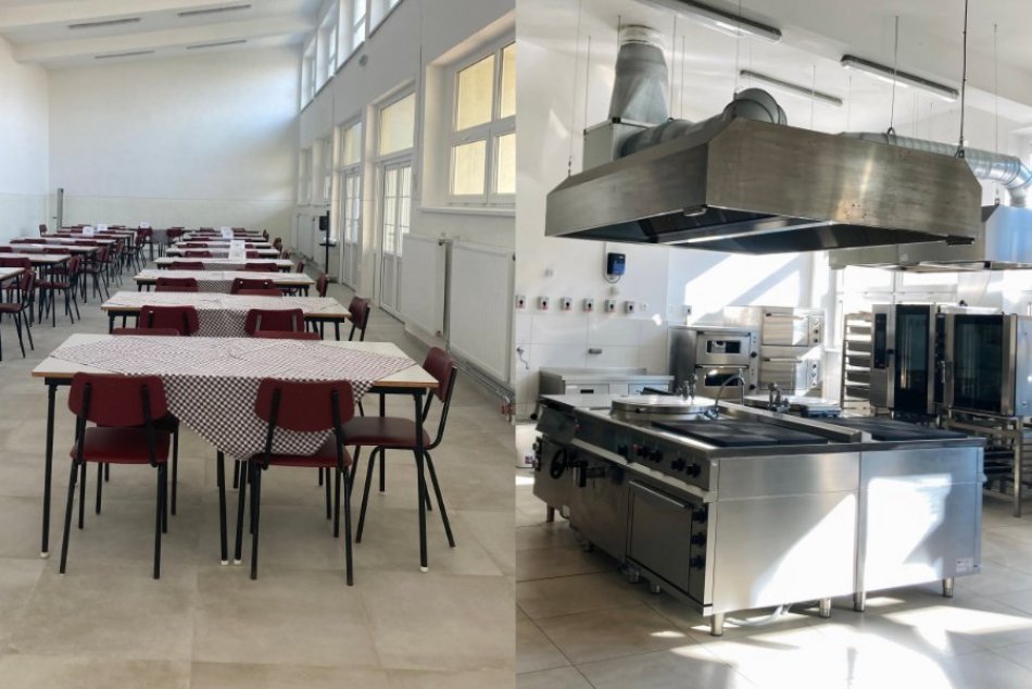Ilustračný obrázok k článku Žiaci zo Zlatých Moraviec si užívajú vynovené priestory: Obnovili im školskú jedáleň