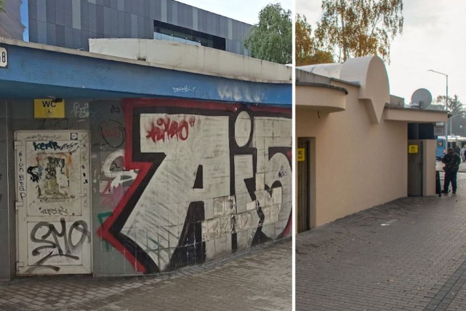 Ilustračný obrázok k článku Opadané dlaždice a steny pokryté graffitmi: Mesto vynovilo toalety pri tržnici
