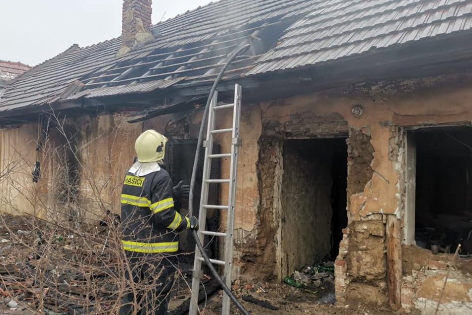 Požiar opusteného domu v Mlynárciach