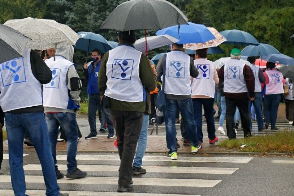 FOTO: Protest odborárov v Žiline