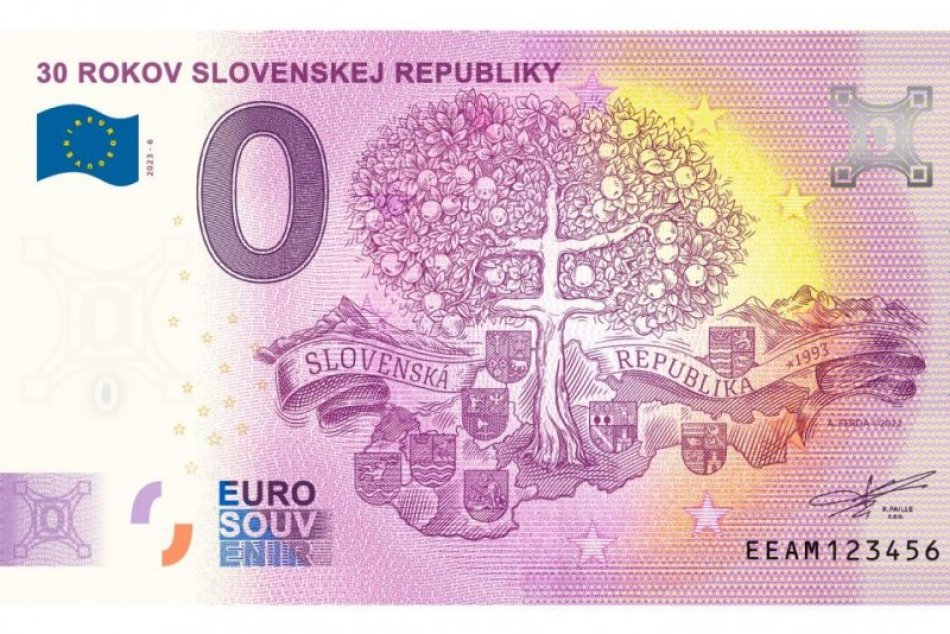 Suvenírové bankovky 30 rokov Slovenskej republiky a Objavujte Slovensko